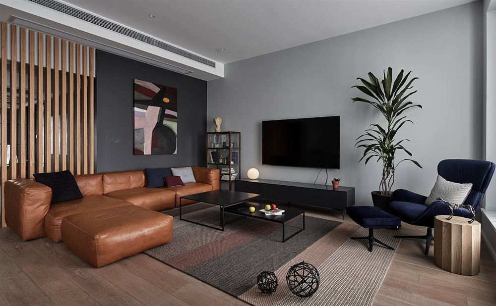 佛山市建投綠地璀璨天城現(xiàn)代風格三居室裝修案例