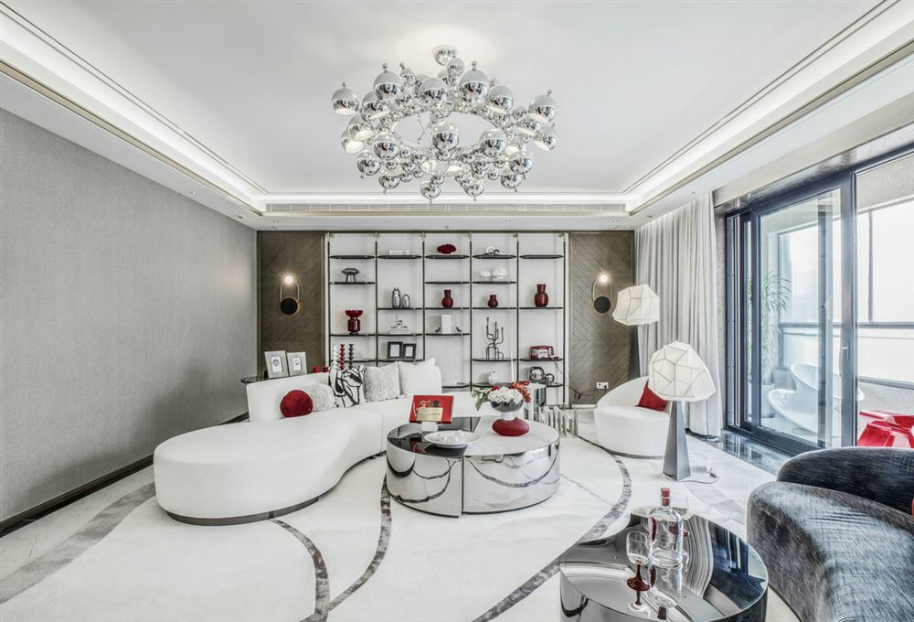 江門市雅逸尚都輕奢風(fēng)格三居室裝修案例