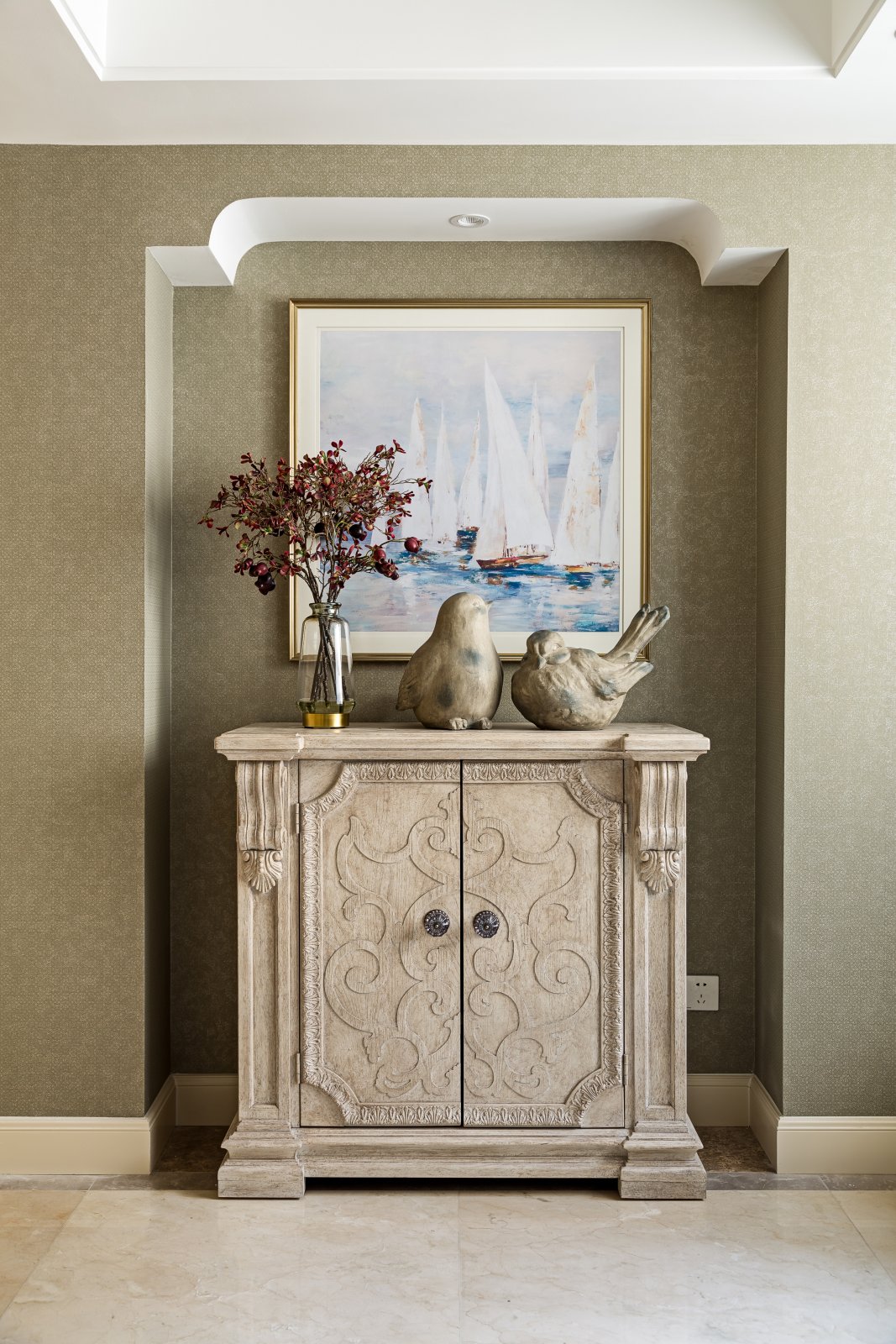 美式復古風格室內(nèi)家裝案例效果圖-玄關 美式復古風格室內(nèi)家裝案例效果圖-玄關