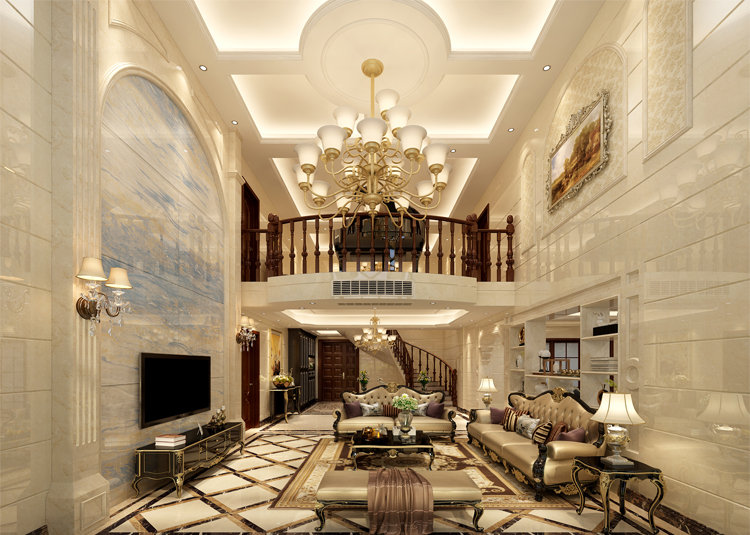 佛山市保利和悅濱江歐式風(fēng)格別墅裝修案例