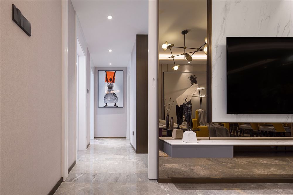 湛江市城市美林北歐風(fēng)格三居室裝修案例