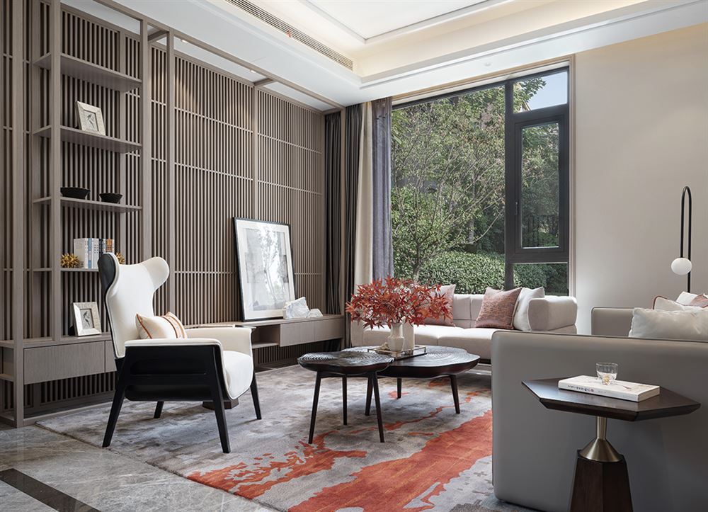 佛山市保利維塔新中式風(fēng)格別墅裝修案例