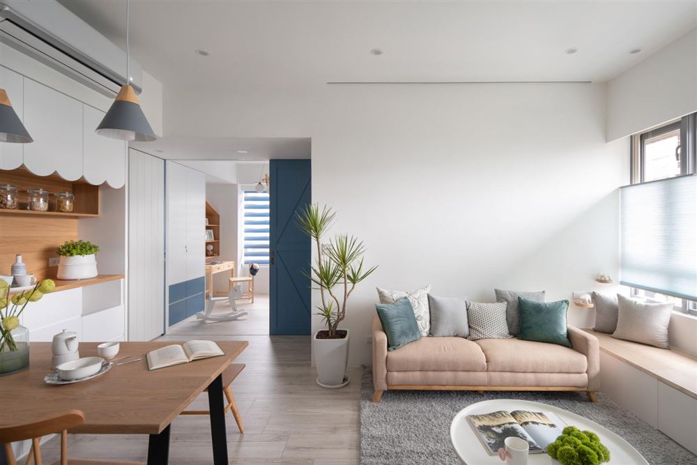 佛山市綠城桂語映月北歐風(fēng)格四居室裝修案例