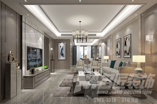 佛山市中建順控&middot;云熙悅城輕奢風(fēng)格三居室裝修案例