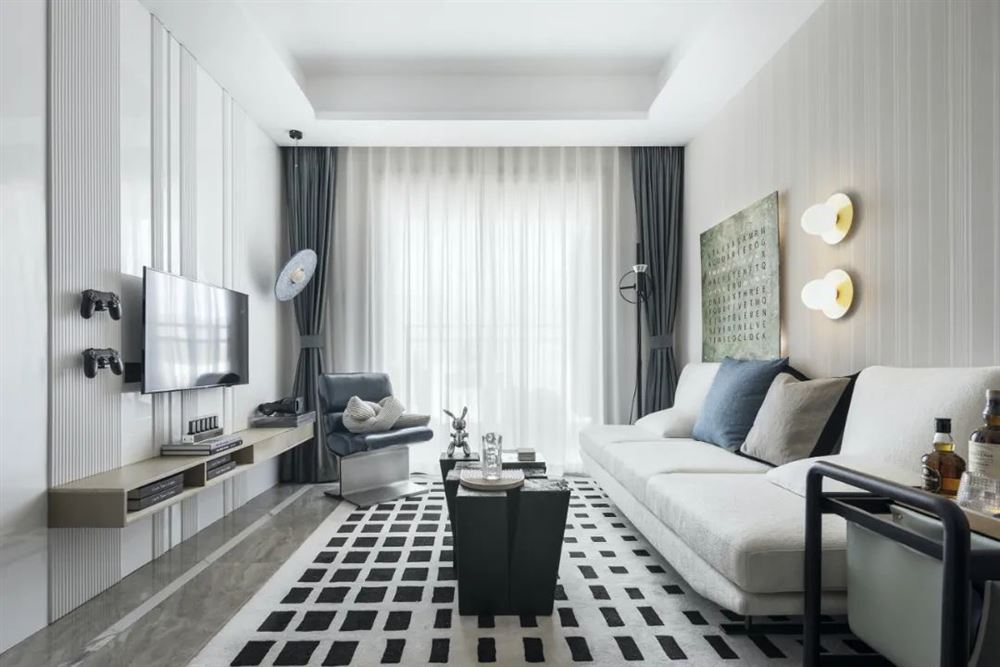 江門市東興大道住宅樓現(xiàn)代簡約風(fēng)格二居室裝修案例