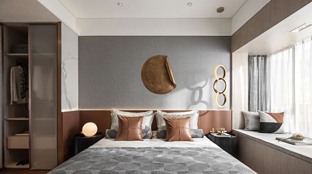 現(xiàn)代輕奢風格家裝設(shè)計室內(nèi)裝修效果圖-臥室