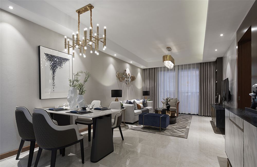 南寧市潤華尚城街區(qū)現(xiàn)代簡約風(fēng)格二居室裝修案例