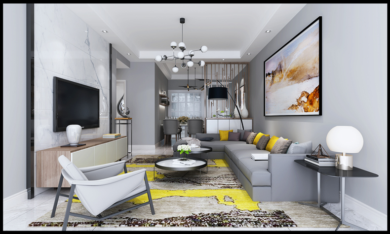 綿陽100平米以下現(xiàn)代前衛(wèi)風格富臨大都家裝設計案例