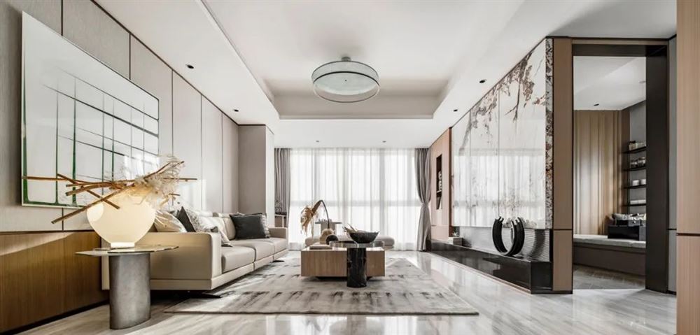 佛山市新希望悅瓏灣現(xiàn)代簡約風格三居室裝修案例
