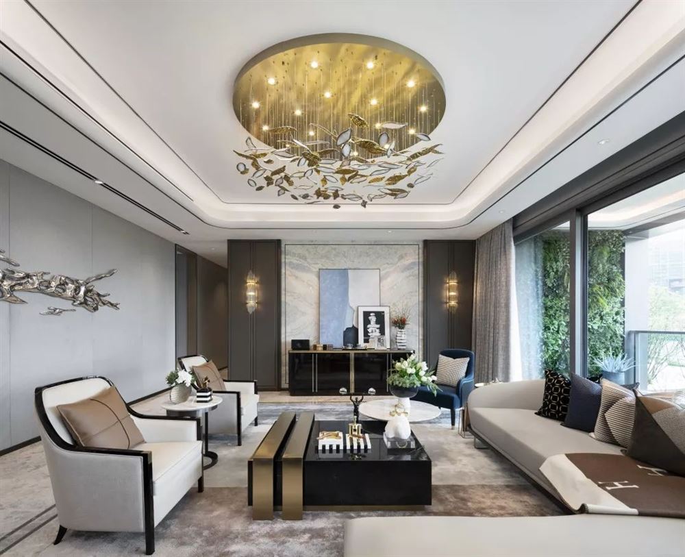 佛山市越秀閱湖臺(tái)輕奢風(fēng)格別墅裝修案例