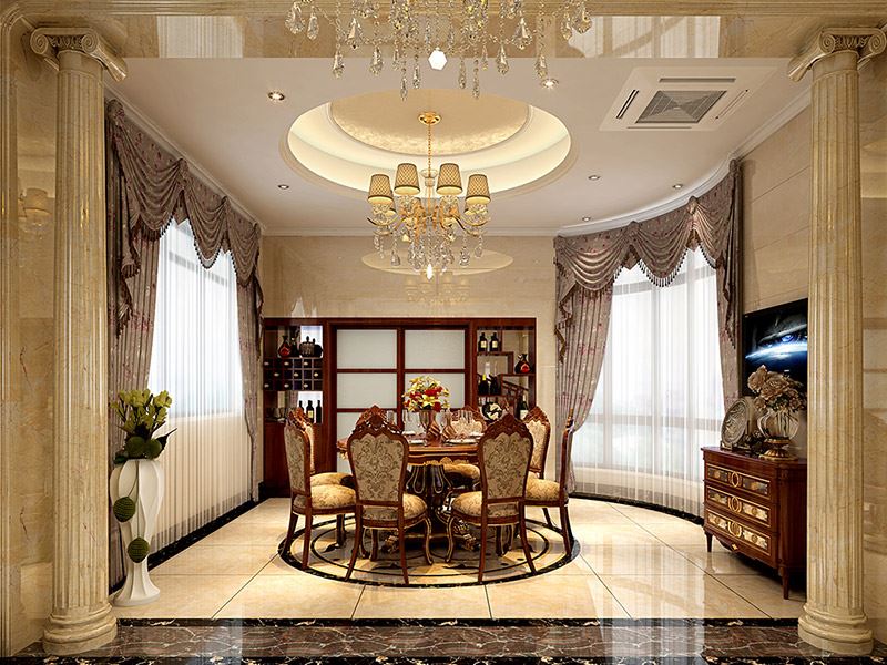 佛山市保利御江南歐式風(fēng)格別墅裝修案例