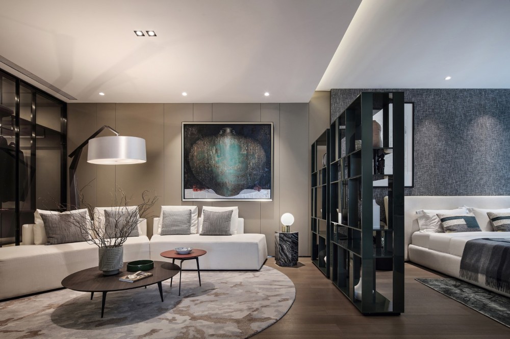 簡約黑白灰風格室內(nèi)設計家裝案例-臥室 簡約黑白灰風格室內(nèi)設計家裝案例-臥室