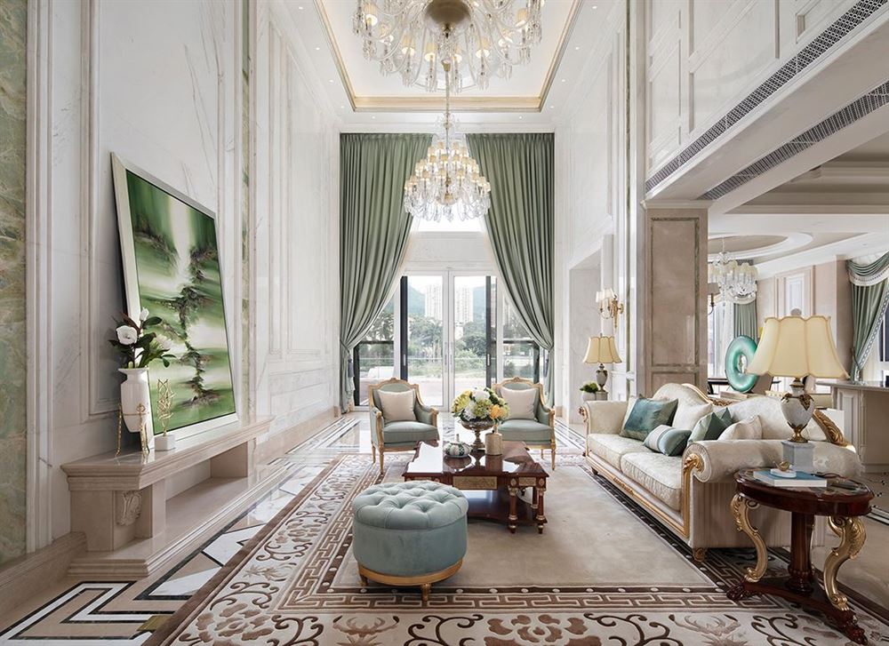 佛山市萬科中駿金域西江歐式風(fēng)格別墅裝修案例