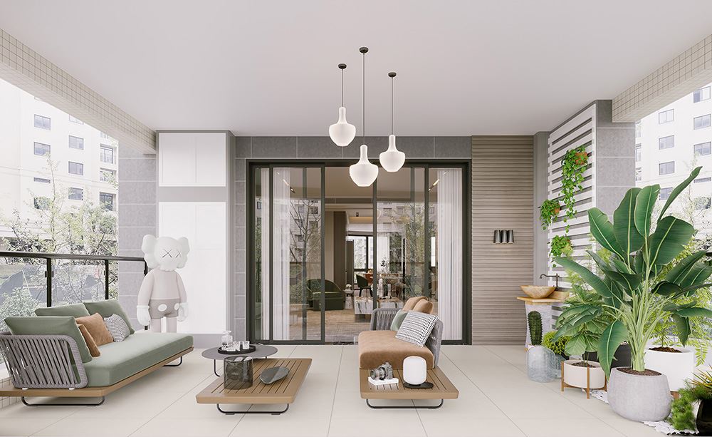 佛山市海倫堡&middot;美的&middot;玖悅府現(xiàn)代簡(jiǎn)約風(fēng)格四居室裝修案例