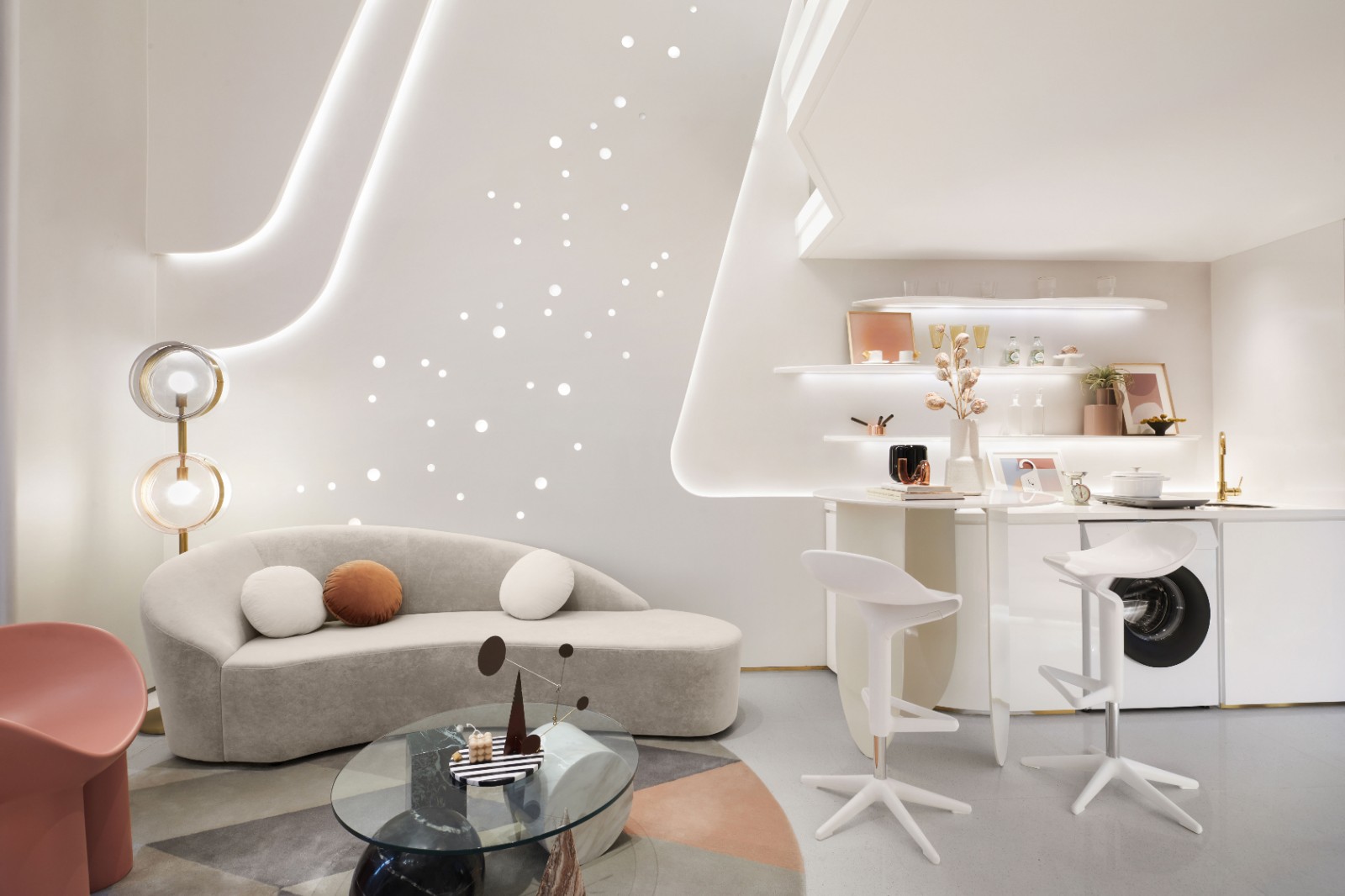 現(xiàn)代輕奢風格公寓室內(nèi)設(shè)計家裝案例-休閑區(qū)