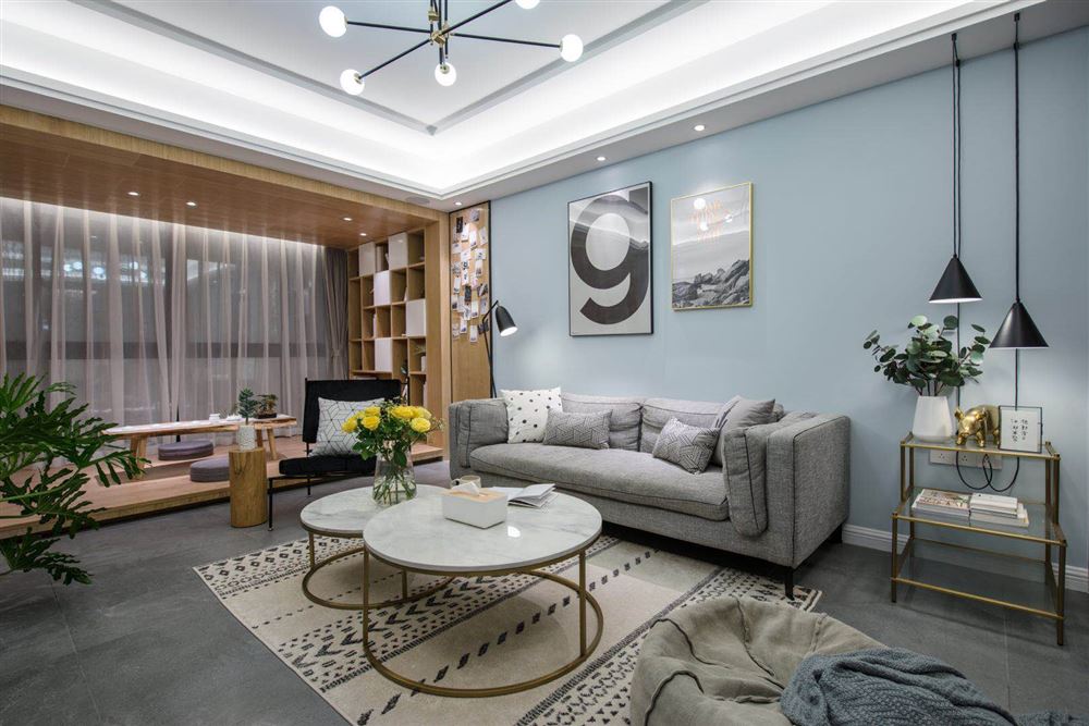 佛山市保利時代天珀北歐風(fēng)格三居室裝修案例