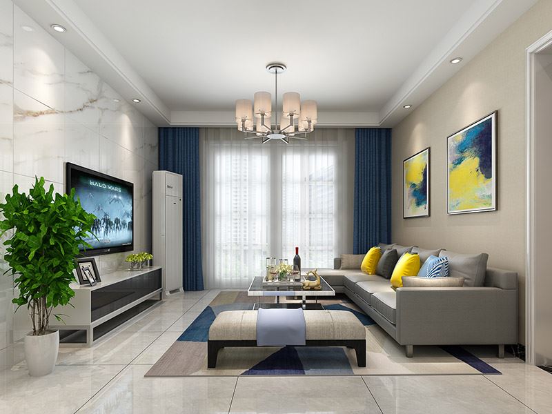 佛山市高明鈞明城現(xiàn)代簡約風(fēng)格二居室裝修案例