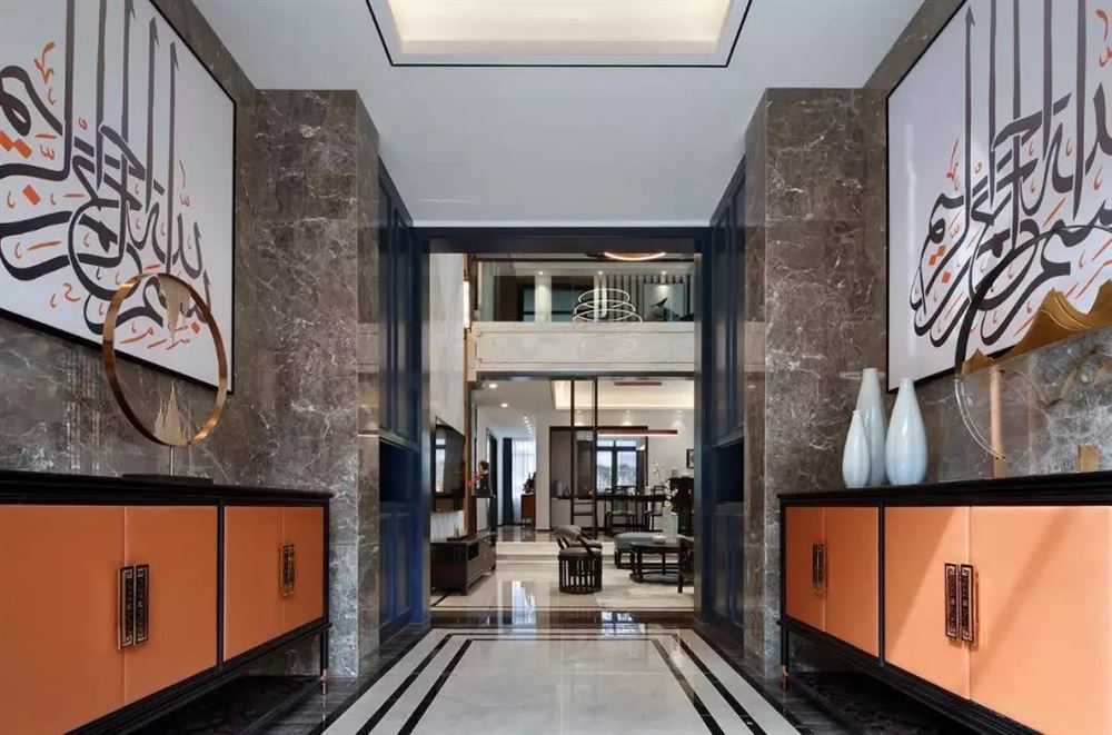 佛山市保利玥府新中式風(fēng)格別墅裝修案例