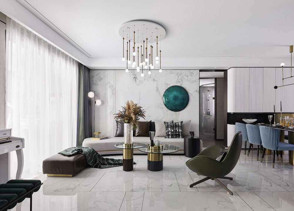 江門市長(zhǎng)福街住宅樓歐式風(fēng)格四居室裝修案例