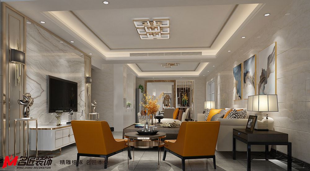 茂名市金源時代歐式風(fēng)格三居室裝修案例