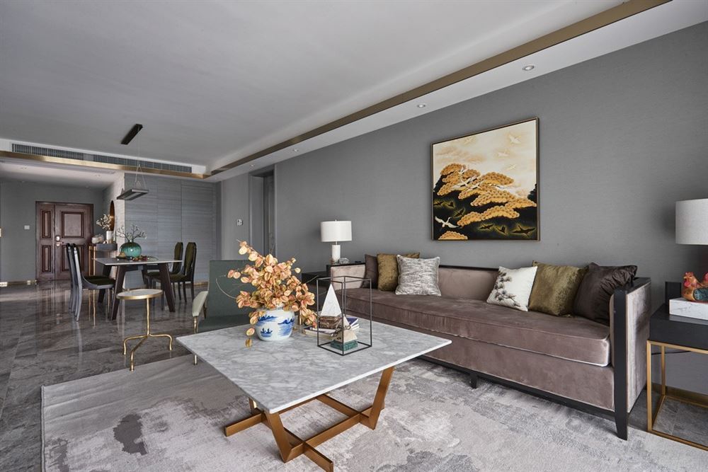 江門市碧桂園濱江壹號(hào)新中式風(fēng)格三居室裝修案例