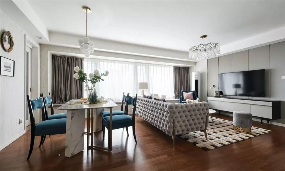 湛江市啟達東海岸美式風格三居室裝修案例