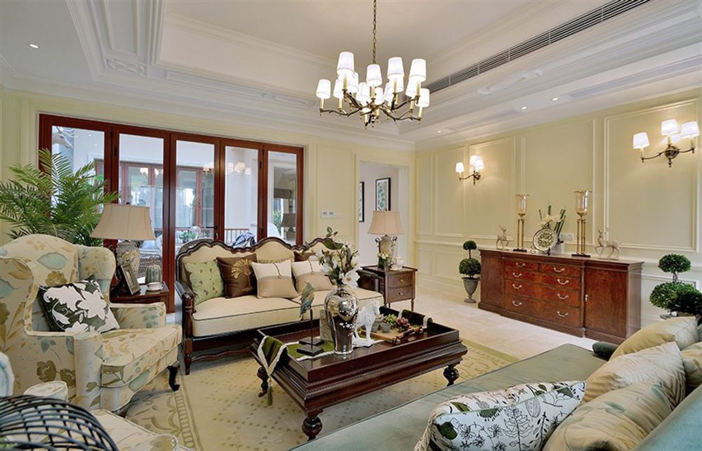 汕頭市璟璽園美式風格三居室裝修案例