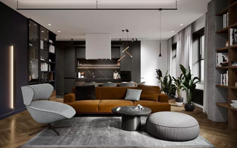 昭通市金碧花園北歐風格三居室裝修案例