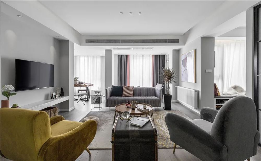 廣州市華遠云和墅輕奢風(fēng)格三居室裝修案例