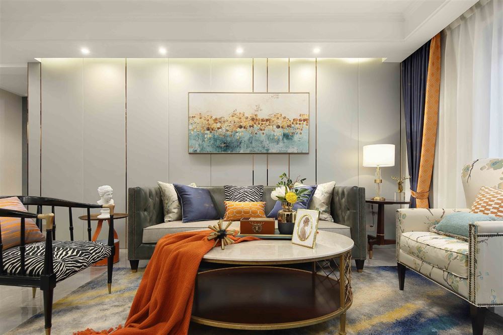 湛江市萬(wàn)象凱旋灣美式風(fēng)格三居室裝修案例