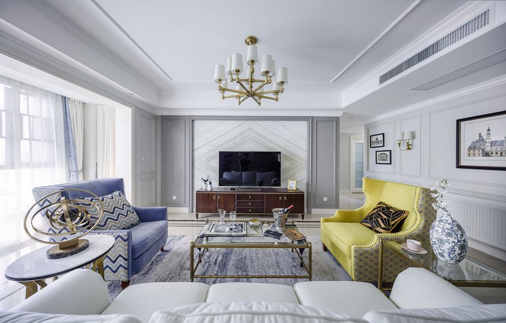 湛江市正基金科名苑歐式風(fēng)格四居室裝修案例