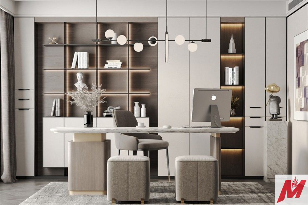 江門市珠江國(guó)際新城輕奢風(fēng)格四居室裝修案例