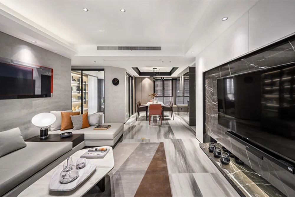 廣州市雅郡花園現(xiàn)代簡約風(fēng)格三居室裝修案例