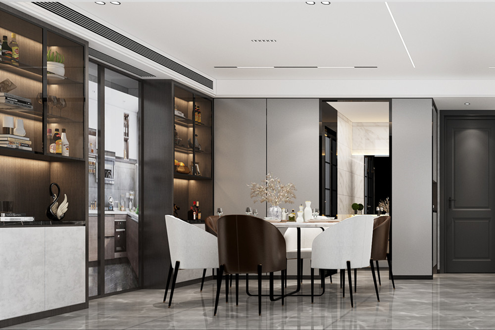 汕頭市天合名門豪庭輕奢風(fēng)格四居室裝修案例