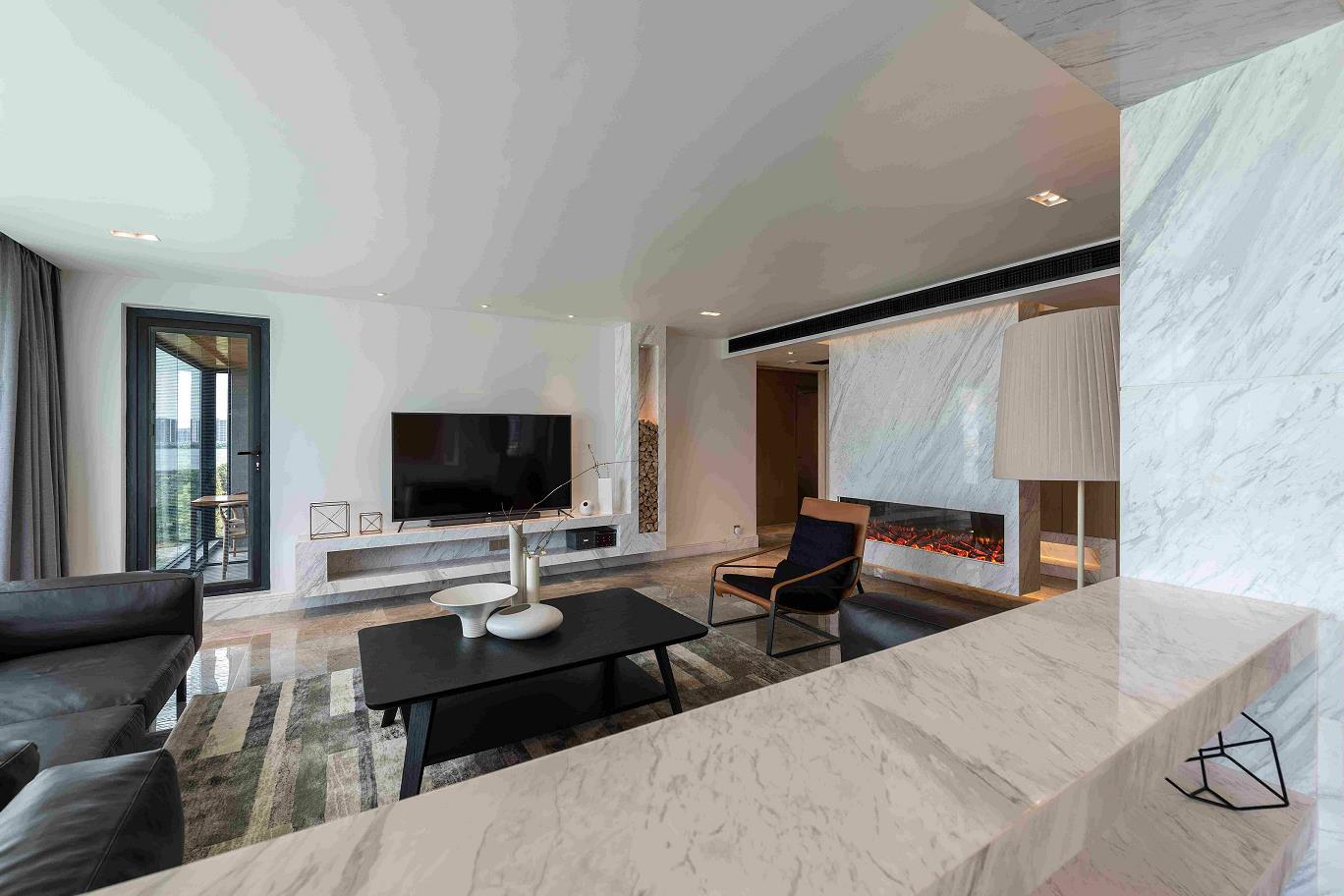 廣州市越秀星匯海珠灣現(xiàn)代簡約風(fēng)格三居室裝修案例