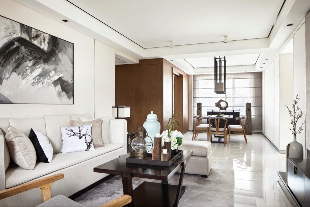 廣州市越秀&middot;大學(xué)城&middot;和樾府新中式風(fēng)格三居室裝修案例