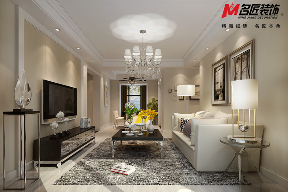 合肥市新錦成&middot;拾光云錦現(xiàn)代簡約風(fēng)格三居室裝修案例