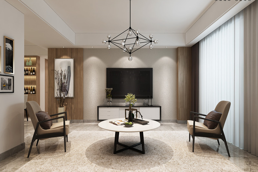 合肥市綠城&middot;廬境桃源現(xiàn)代簡約風(fēng)格三居室裝修案例