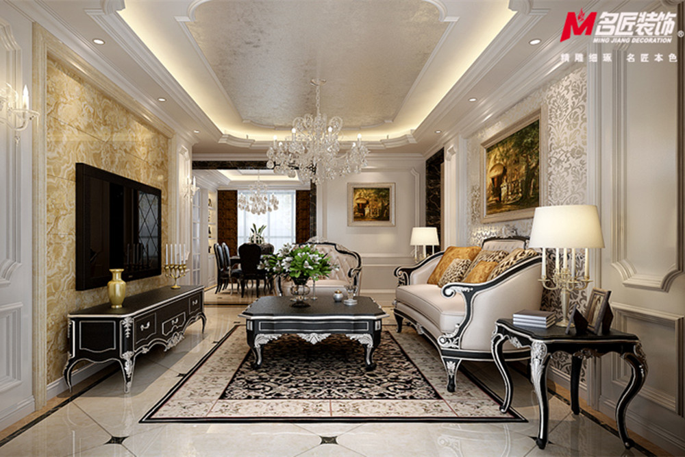 合肥市綠城&middot;廬境桃源歐式風(fēng)格四居室裝修案例