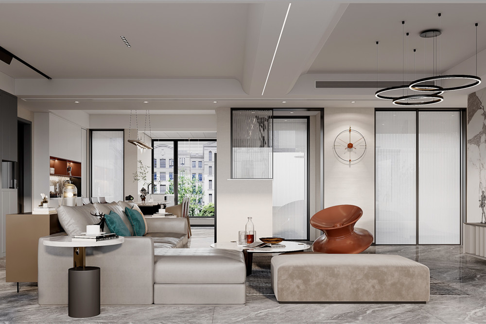 嘉興市嘉業(yè)陽(yáng)光城現(xiàn)代簡(jiǎn)約風(fēng)格三居室裝修案例