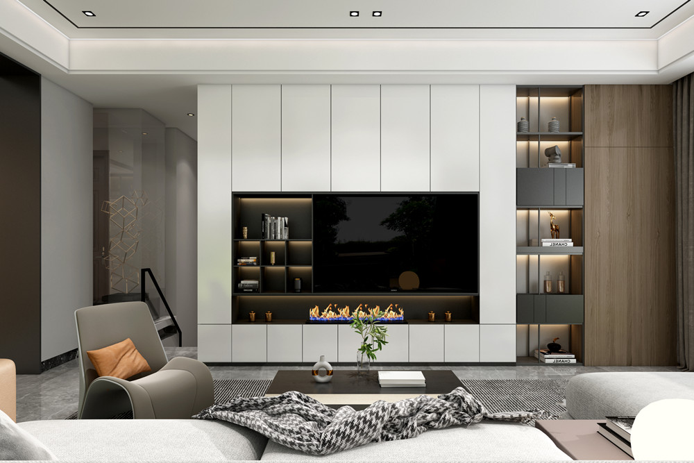 中山市奕翠園現(xiàn)代簡(jiǎn)約風(fēng)格別墅裝修案例