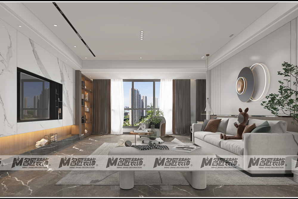 湖州市新黃浦&middot;花園名都現(xiàn)代簡約風(fēng)格平層裝修案例