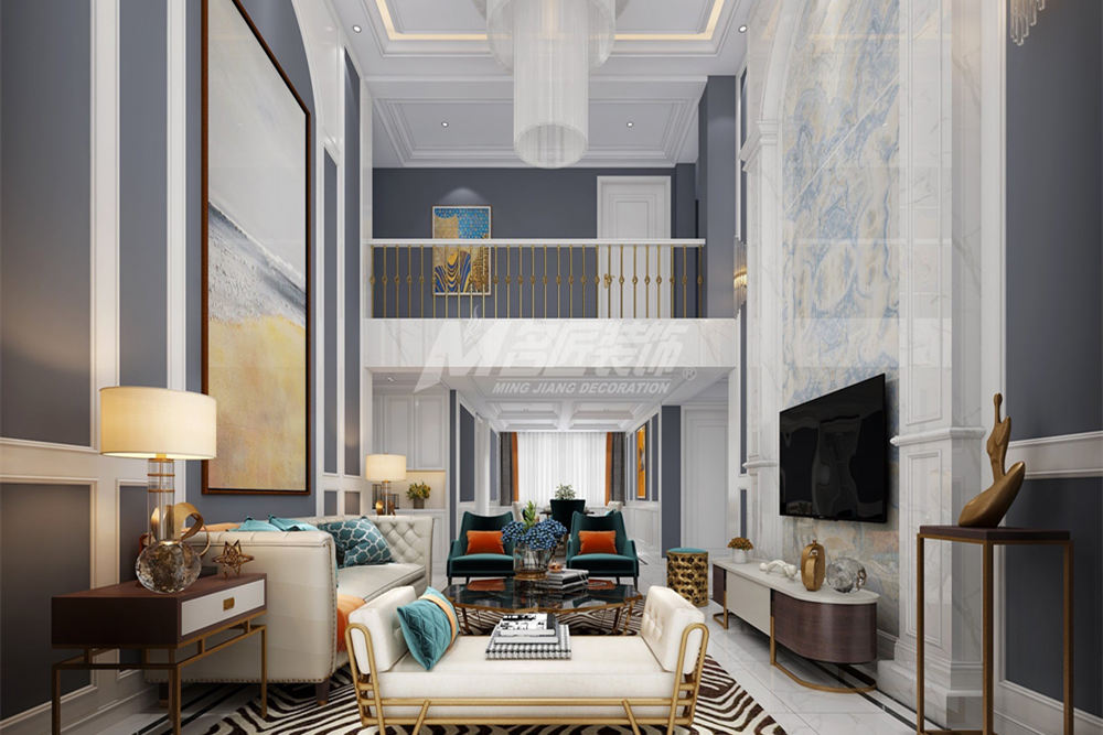 南京201-300平米輕奢風格康利華府裝修設(shè)計效果圖