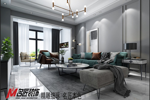 梧州市凱萊名邦學(xué)府現(xiàn)代簡約風(fēng)格三居室裝修案例