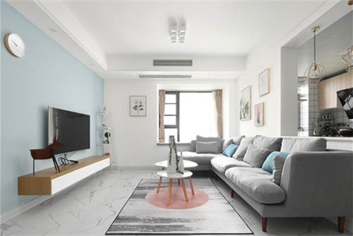 德陽市力創(chuàng)巴黎之春北歐風(fēng)格三居室裝修案例