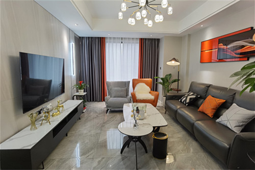 德陽市和德春錦現(xiàn)代簡約風格三居室裝修案例