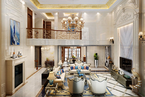 茂名市荔晶新城歐式風格別墅裝修案例