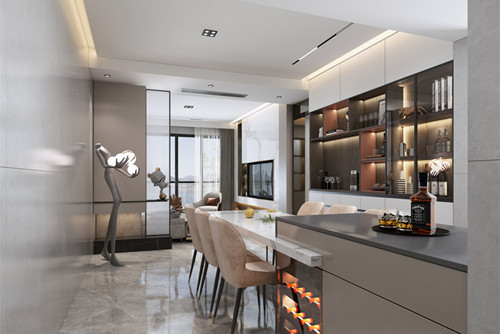 湛江市萬(wàn)象凱旋灣現(xiàn)代簡(jiǎn)約風(fēng)格平層裝修案例