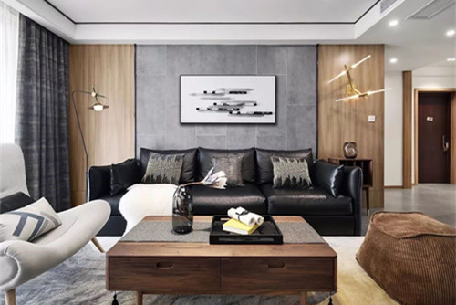 紹興市昌安新村現(xiàn)代簡(jiǎn)約風(fēng)格三居室裝修案例