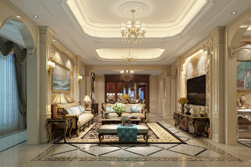 ?？?01平米以上歐式風(fēng)格江畔花園裝修設(shè)計(jì)案例